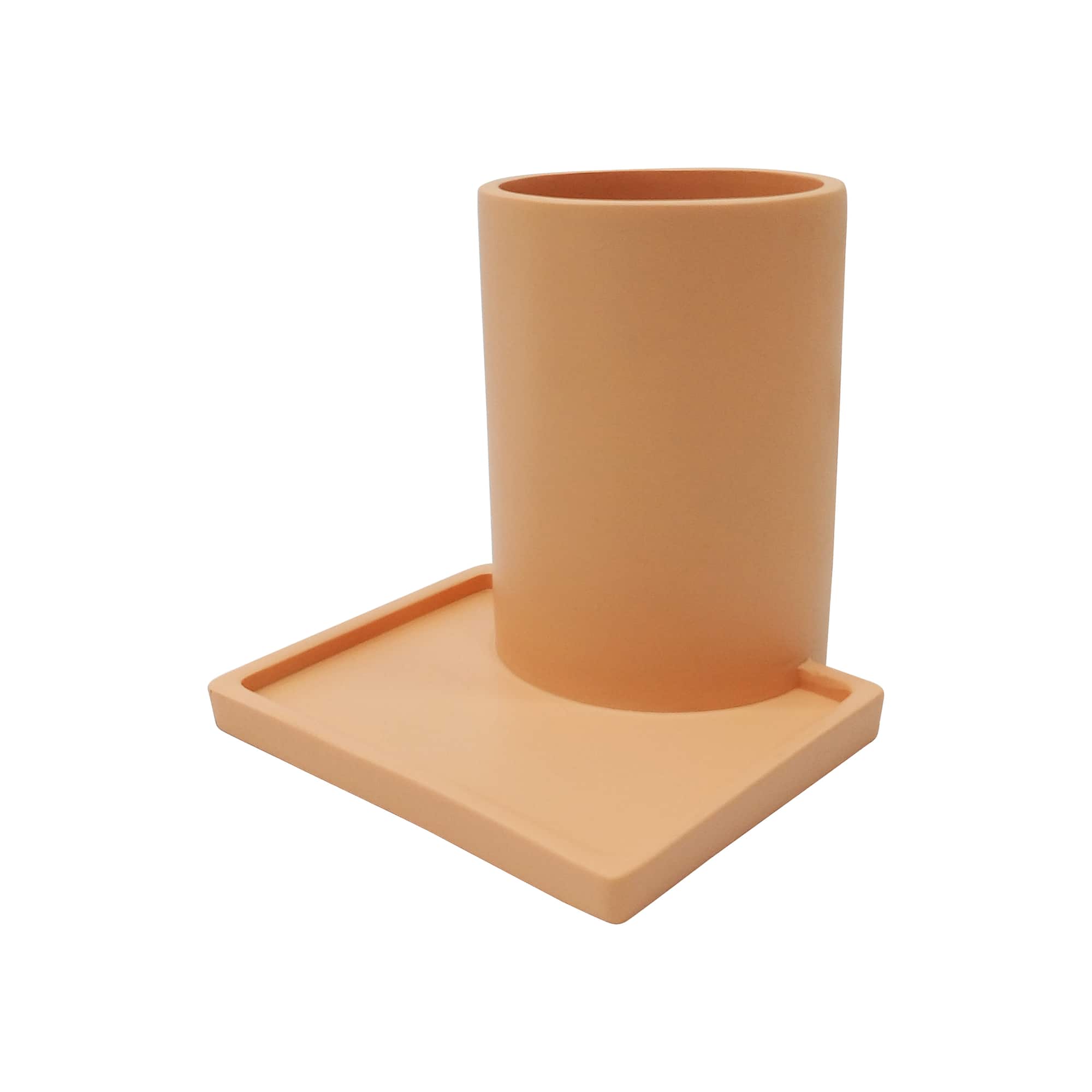 Peach Pen Cup with Tray by Ashland®